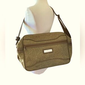 EUC 80’s Unisex VTG Jordache Tweed Messenger Bag Carry On Overnight Crossbody